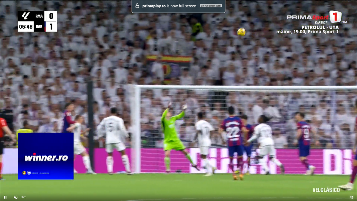 Eroul lui Real Madrid cu City a comis-o în derby-ul cu Barcelona! Apoi a avut o intervenție miraculoasă