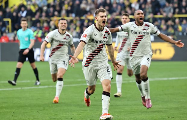 Dramatism total! » Leverkusen o egalează pe Dortmund în minutul 90+8! Al 45-lea meci fără înfrângere pentru echipa lui Xabi Alonso