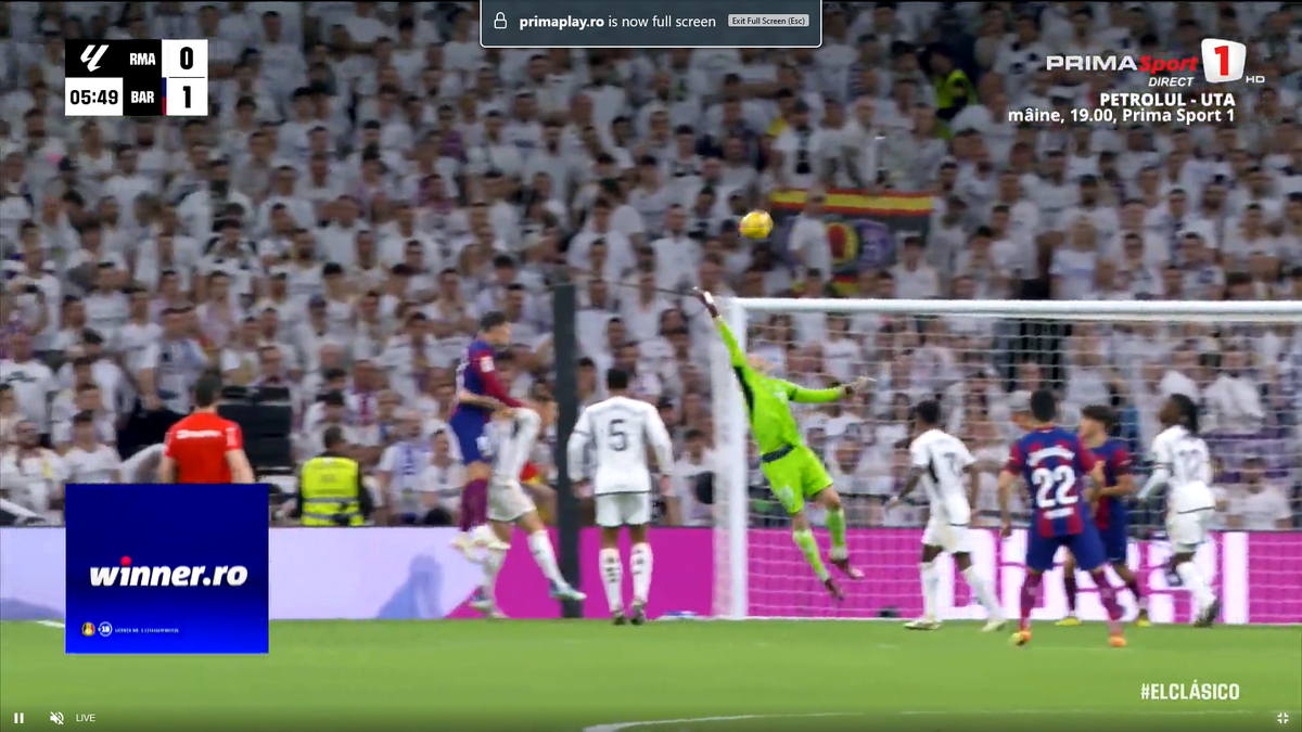 Eroul lui Real Madrid cu City a comis-o în derby-ul cu Barcelona! Apoi a avut o intervenție miraculoasă