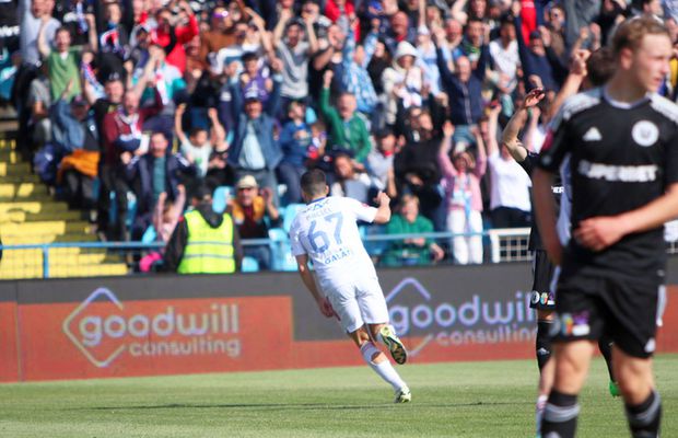 Dorinel, „coșmarul” lui Sabău! » Oțelul o învinge pe U Cluj pentru a doua oară în 4 zile și urcă pe primul loc în play-out