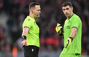 Ce încurcătură! Emiliano Martinez n-a fost eliminat după ce a primit două „galbene”, dar UEFA l-a suspendat » Care e explicația