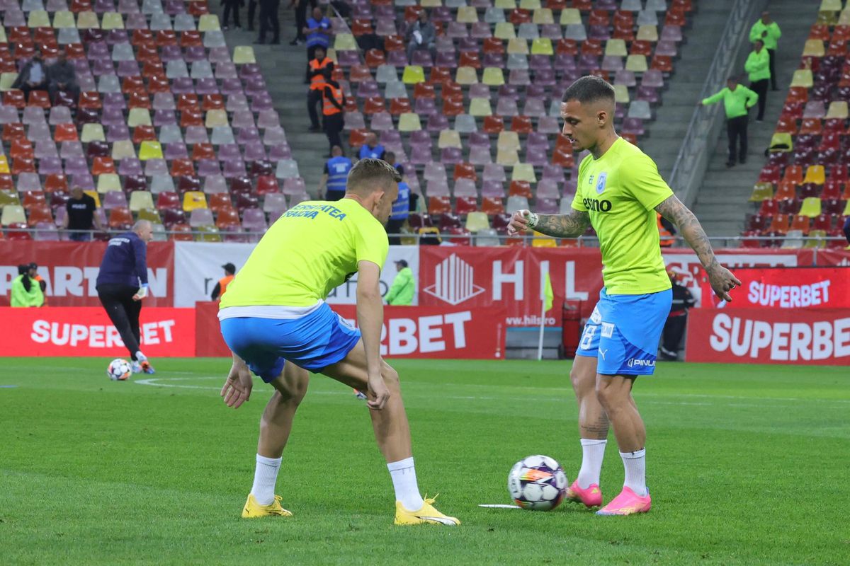 Dinamo - Universitatea Craiova, imagini de la încălzire