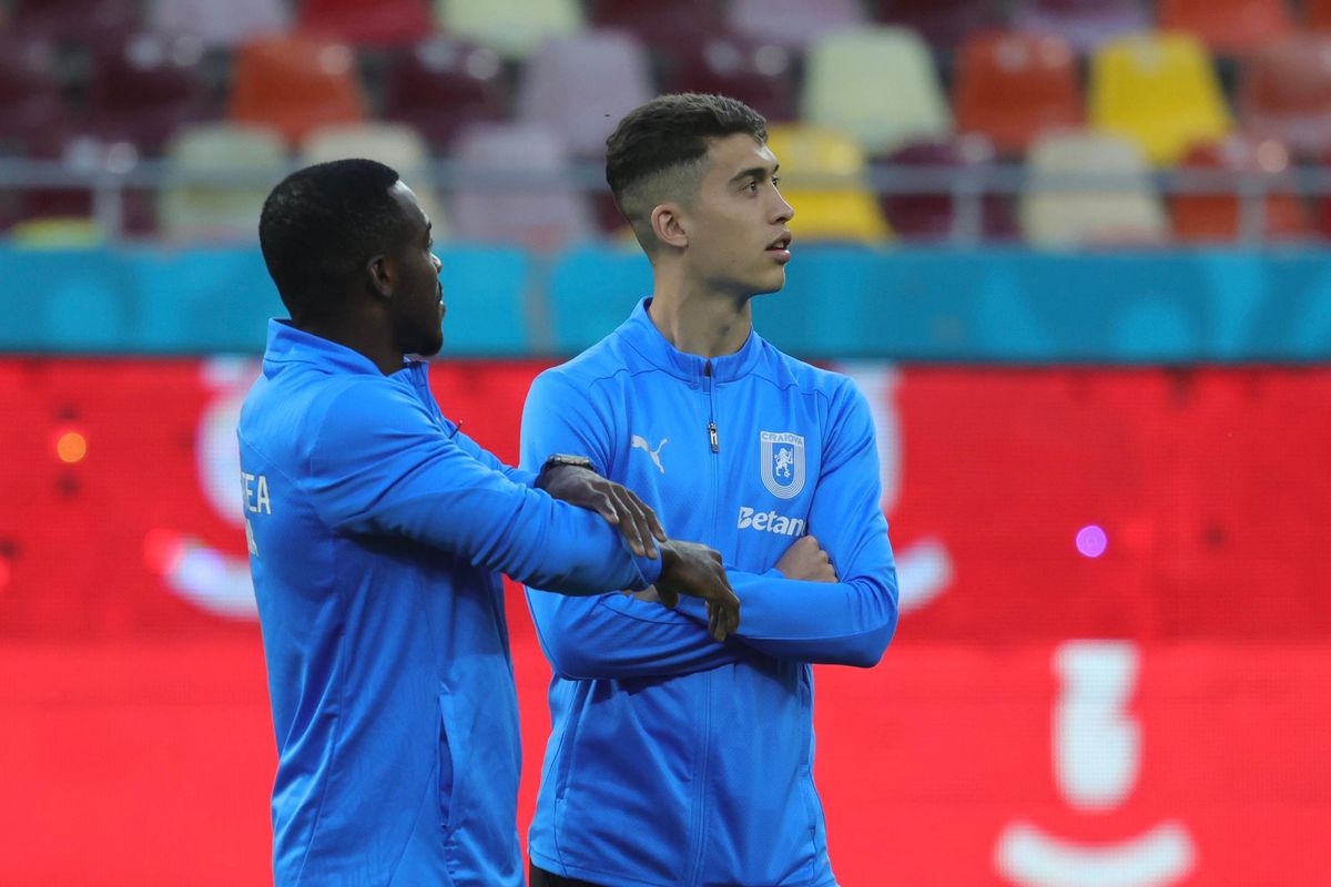 Dinamo - Universitatea Craiova, imagini de la încălzire