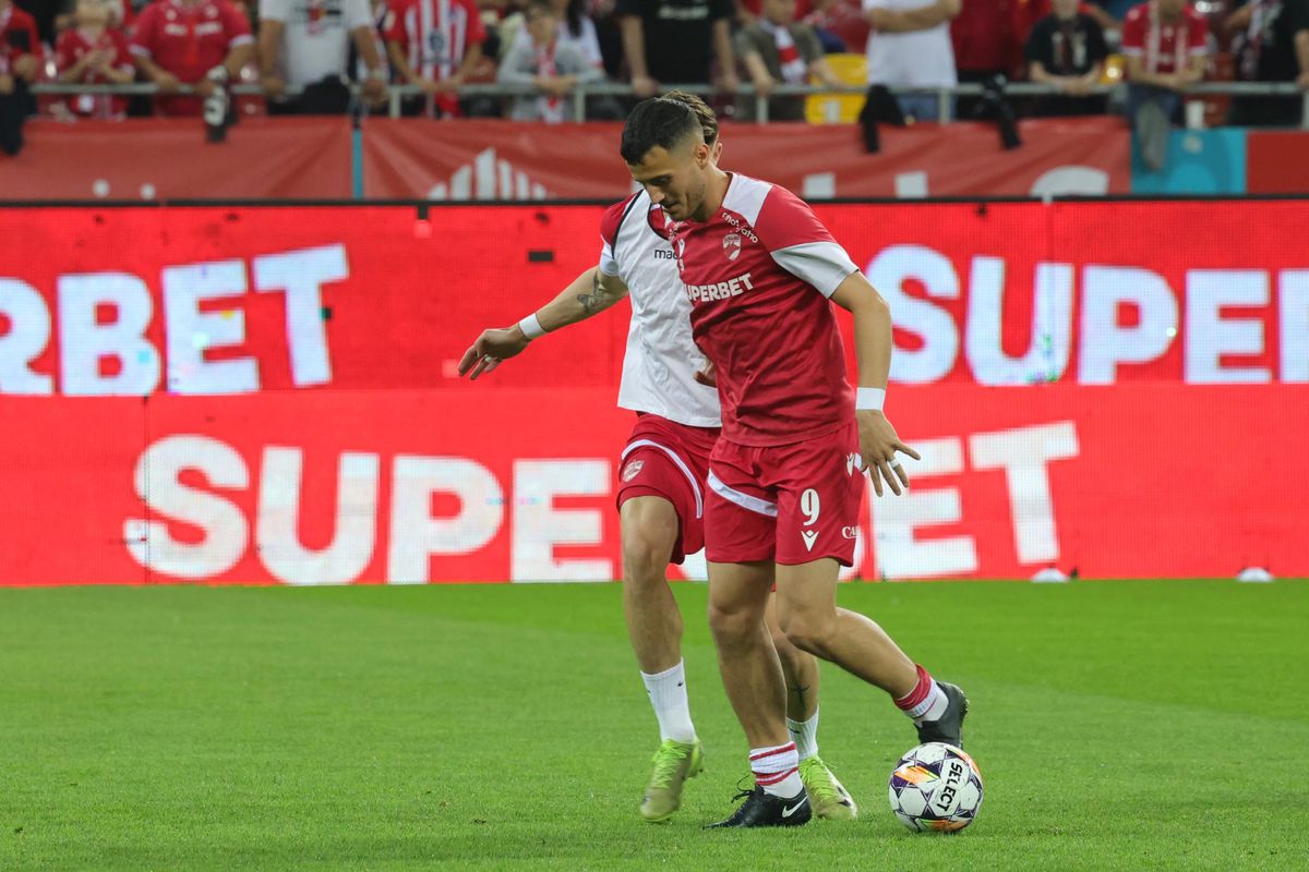 Dinamo - Universitatea Craiova, imagini de la încălzire