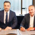Radu Constantea, președintele lui U Cluj, și Omer Tetik, director general Banca Transilvania