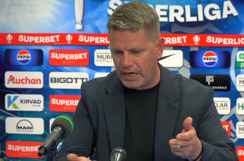 Flavius Stoican, un „vulcan” la conferința de 15 de minute: „Mânca-ți-aș gura ta! Mirel Rădoi e fratele meu, dar aș vrea să îi mănânc beregata” // foto: captură YouTube