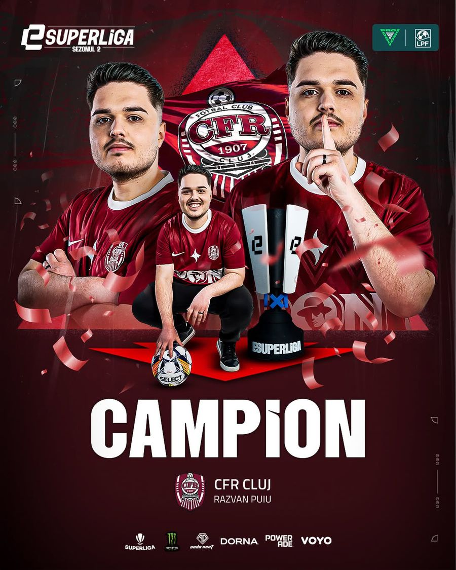 CFR Cluj câștigă titlul de campioană în eSuperliga României