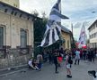Fanii lui U Cluj și Dinamo au venit împreună la meciul de baraj: încurajări, dar și derapaje
