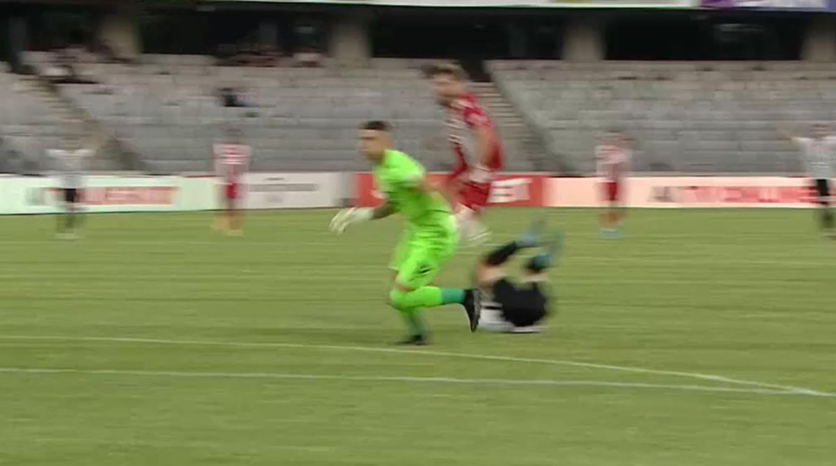 Mihai Eșanu, gafă inexplicabilă în U Cluj - Dinamo