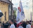 Fanii lui U Cluj și Dinamo au venit împreună la meciul de baraj: încurajări, dar și derapaje