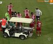 AUCH! Ciocnire horror în U Cluj - Dinamo: fotbalistul lui Uhrin, schimbat după ce a fost făcut K.O. de Ely Fernandes!