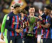 După 4 ani, Barcelona e iar campioana Spaniei, a 27-a oară. Catalanii au primit trofeul aseară, după eșecul cu Real Sociedad, scor 1-2, în runda #35 din La Liga.