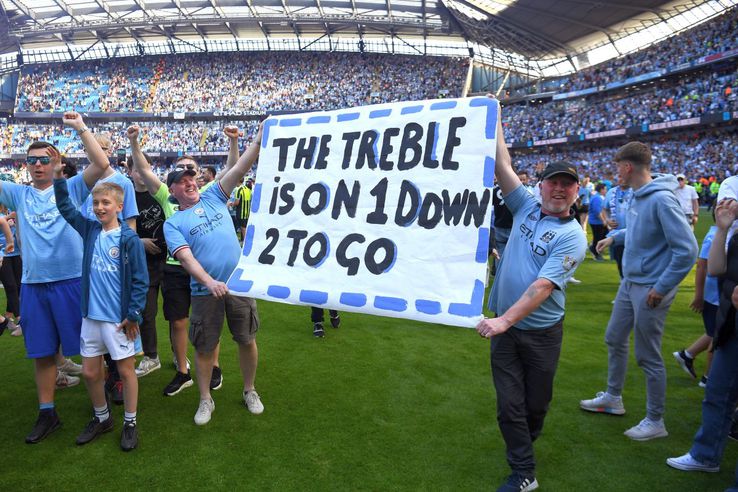 Manchester City a sărbătorit azi un nou titlu / Sursă foto: Guliver/Getty Images