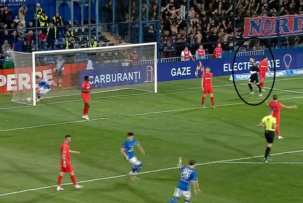 Eroarea lui Târnovanu a readus-o în joc pe Farul! Portarul celor de la FCSB și-a mușcat din tricou de ciudă