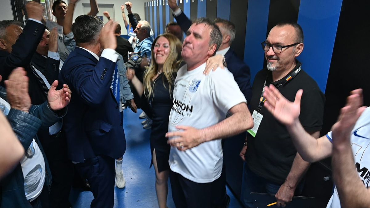 Petrecere în vestiar după Farul - FCSB, Hagi protagonist