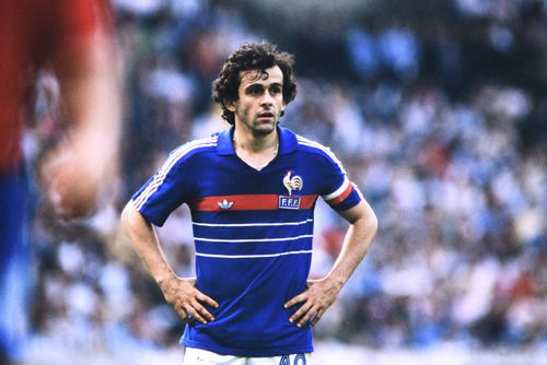 Michel Platini la EURO 1984 Foto Imago