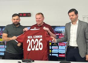 „Ar fi prostesc să promit titlul” » Neil Lennon a început serios prima conferință la Rapid: „Întăriri pe toate posturile” și a încheiat glumeț: „Voi ați înțeles? Șucu nu prea a înțeles”