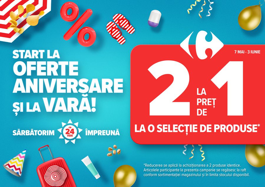 Vara asta dai lovitura cu ofertele aniversare de la Carrefour