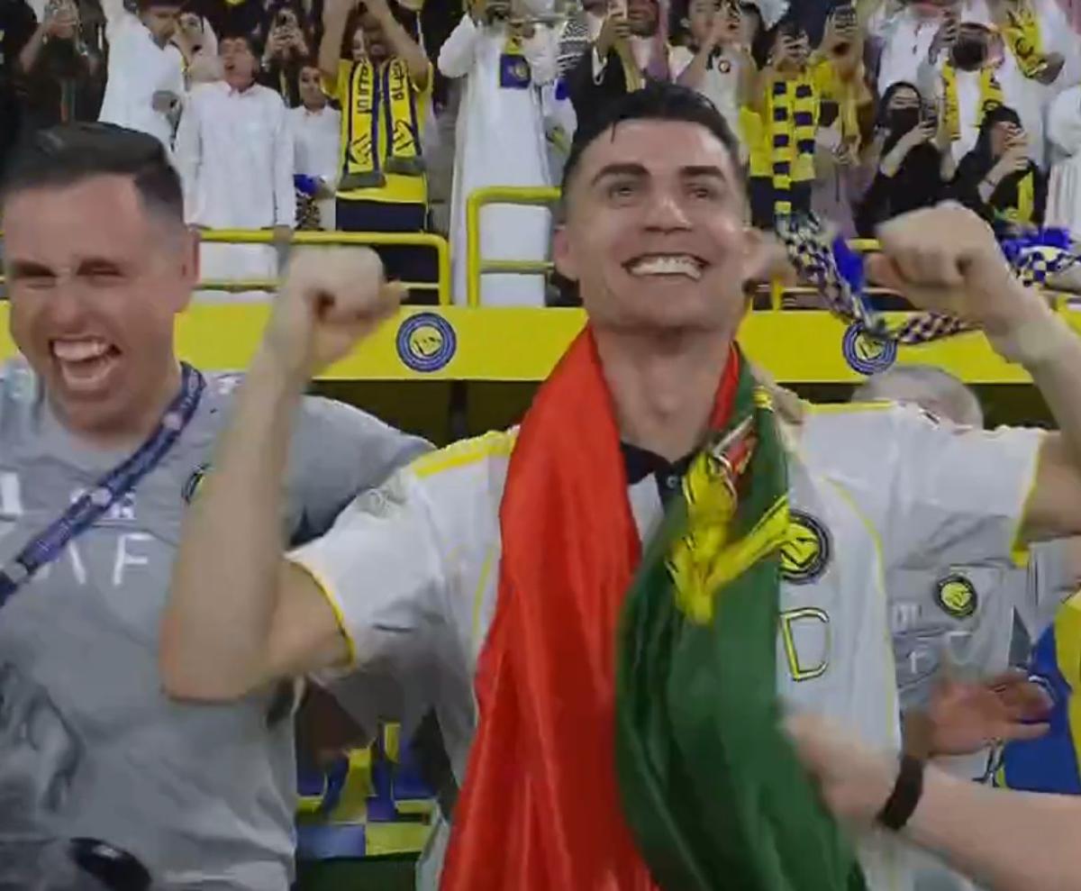 Cristiano Ronaldo, gol superb și campion în premieră în Arabia Saudită » Portughezul a fost șef de galerie la final: imagini senzaționale