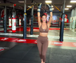 Ramona Olaru, antrenament în sala de kickboxing / foto: Facebook @Mihai Zmarandescu