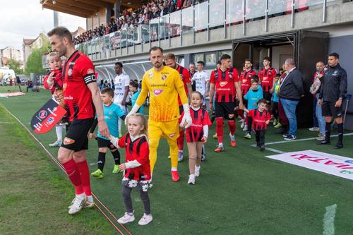 Csikszereda s-a salvat de la retrogradare la primul sezon din istorie în Liga 1/ foto: Facebook @FK Csikszereda
