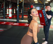 Ramona Olaru, antrenament în sala de kickboxing / foto: Facebook @Mihai Zmarandescu