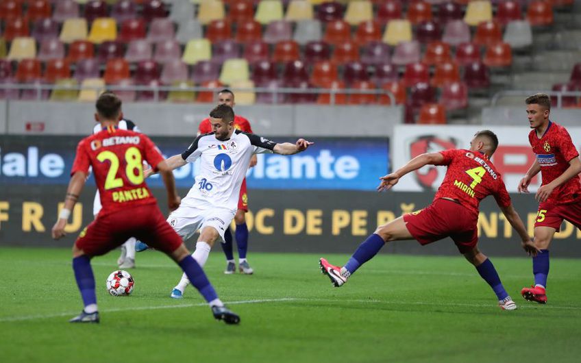 Sergiu Buș a marcat pentru Gaz Metan în meciul cu FCSB