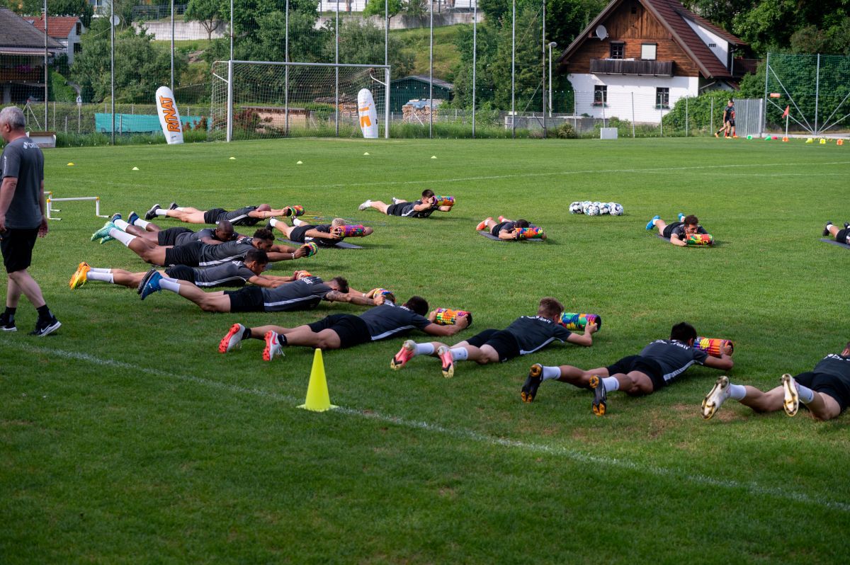 Antrenament CFR Cluj în cantonamentul din Austria (20 iunie 2021)