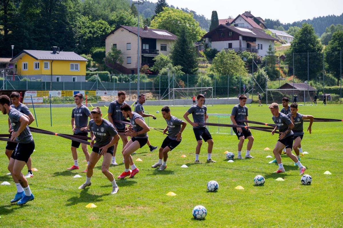 CFR Cluj pregătește amicalul cu Akademia Puskas: cum arată antrenamentele din Austria