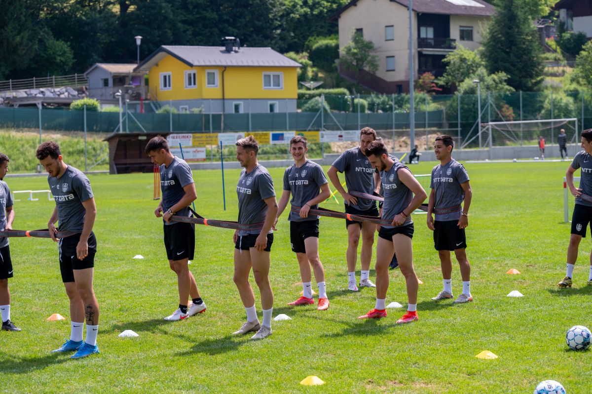 CFR Cluj pregătește amicalul cu Akademia Puskas: cum arată antrenamentele din Austria