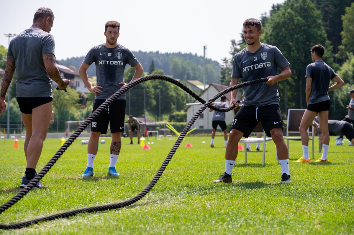CFR Cluj pregătește amicalul cu Akademia Puskas: cum arată antrenamentele din Austria