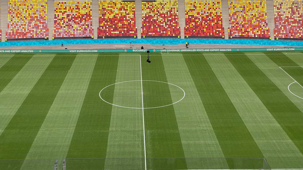 Cum arată gazonul de pe Arena Națională înaintea duelului decisiv Austria - Ucraina » Mesajul administratorilor stadionului