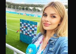Jurnalista care l-a contrat pe Guardiola, surprinsă pe Arena Națională! Asistă la Ucraina - Austria