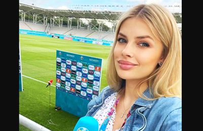 Jurnalista care l-a contrat pe Guardiola, surprinsă pe Arena Națională! Asistă la Ucraina - Austria