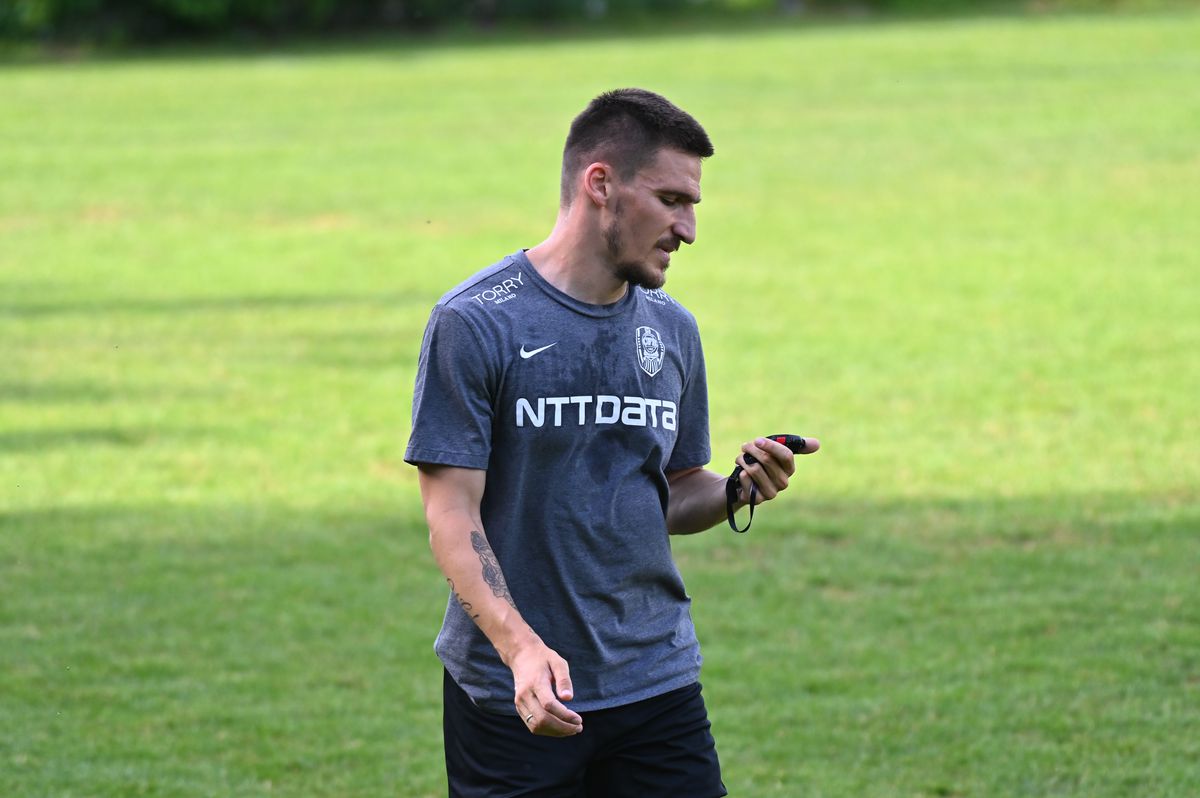 Daniel Graovac, primul antrenament la CFR Cluj » De ce s-a pregătit separat de restul echipei