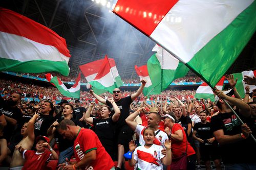 Fanii maghiari au făcut o atmosferă senzațională la Euro