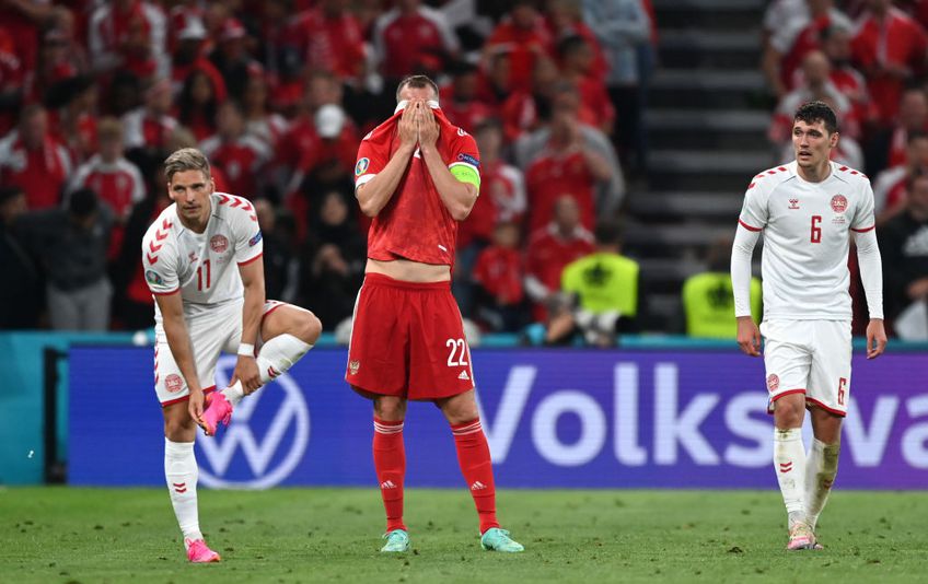 Apărarea Rusiei a gafat incredibil în minutul 59 al disputei cu Danemarca, decisivă pentru calificarea în optimile de finală de la Euro 2020. Yussuf Poulsen (27 de ani) a profitat și a dus scorul la 2-0.