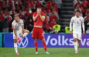 Gafa incredibilă în Rusia - Danemarca, meci decisiv din grupa B! Poulsen s-a trezit cu mingea la picior, în fața porții goale