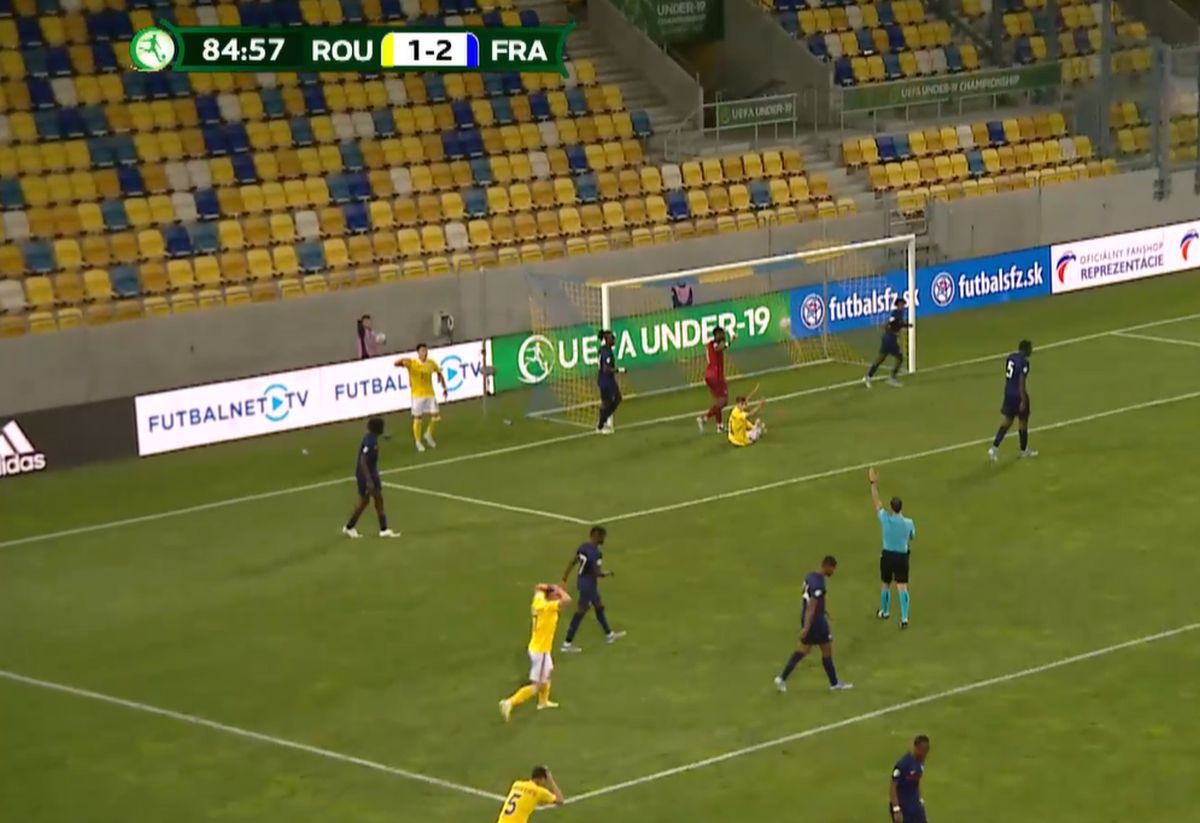 Golul României U19, anulat degeaba? Cum arată faza superbă care ne putea aduce egalarea + La TV nu s-a văzut nicio reluare!