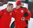Cosmin Moți, în dreapta, ar fi tentat să revină în iarbă pentru a o ajuta pe Dinamo în ligile inferioare / Sursă foto: GSP
