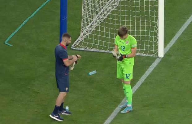 Mihai Popa, moment inedit în minutul 4 al duelului România U21 - Spania U21 » De ce a întârziat repunerea mingii