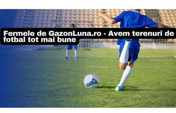 Fermele de GazonLuna.ro - Avem terenuri de fotbal tot mai bune