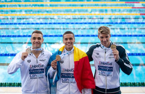 Italianul depășit de român în finala europeană de la 100 m liber: „Toată lumea vrea acum să-l învingă pe Popovici!”