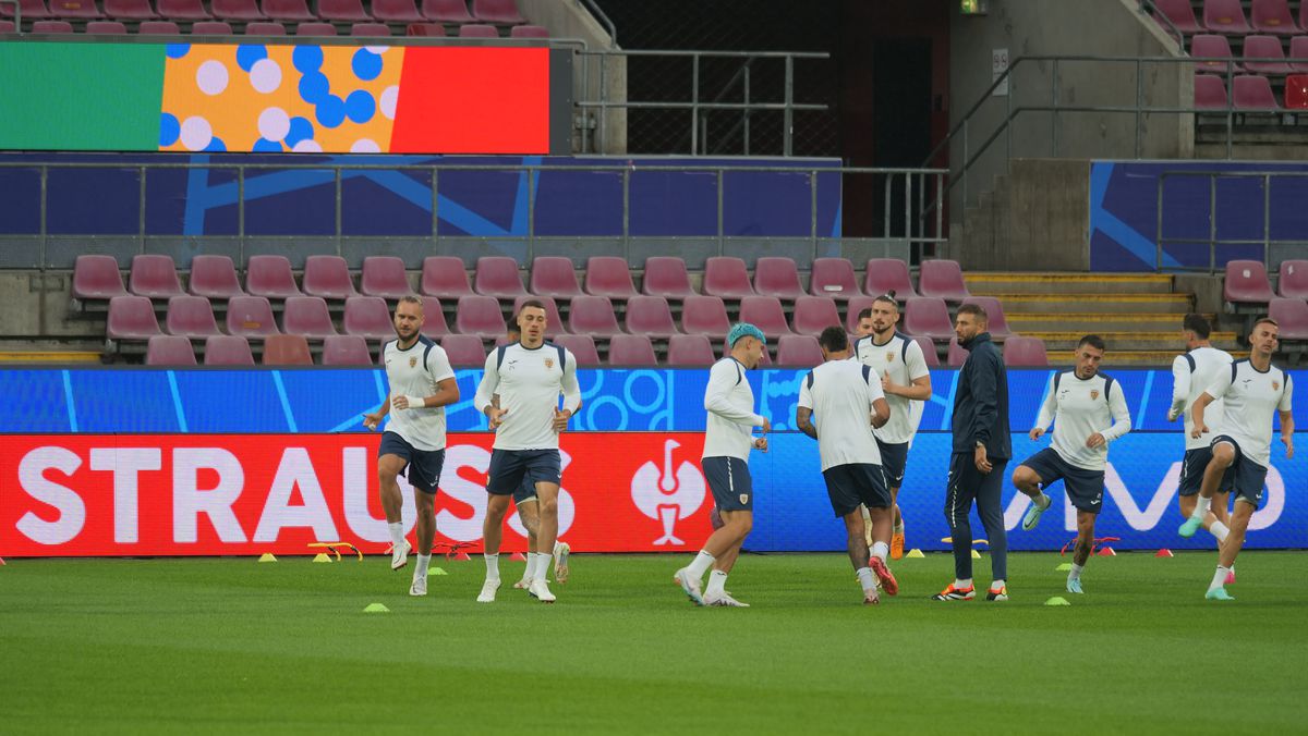 Antrenament oficial România, înaintea meciului cu Belgia