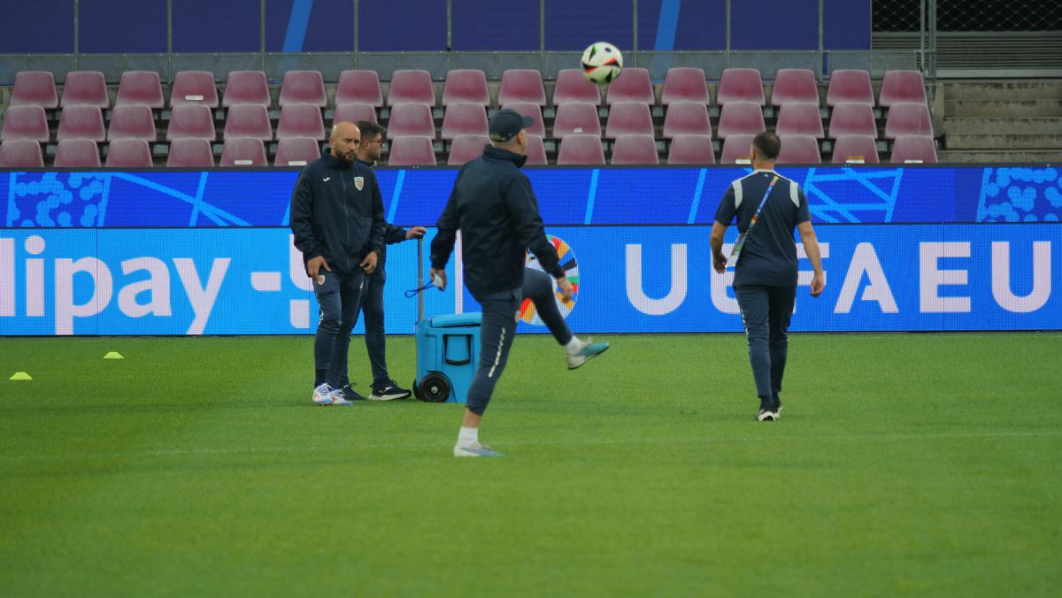 Antrenament oficial România, înaintea meciului cu Belgia