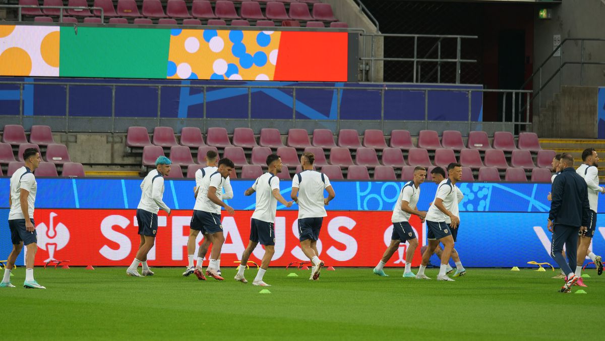 Antrenament oficial România, înaintea meciului cu Belgia