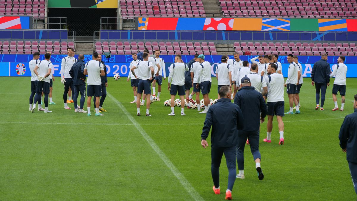 Antrenament oficial România, înaintea meciului cu Belgia