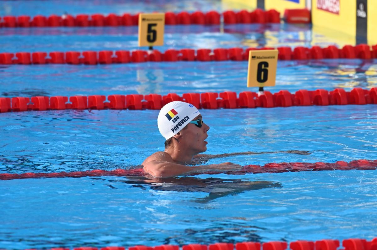 David Popovici - campion european la 200 m liber 2024
