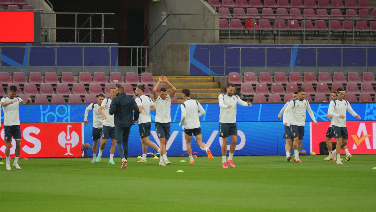 Antrenament oficial România, înaintea meciului cu Belgia