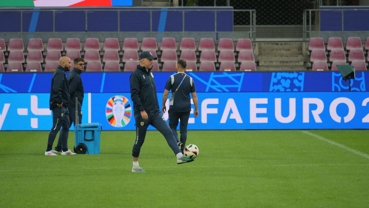 Antrenament oficial România, înaintea meciului cu Belgia